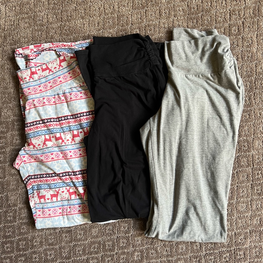 Bundle of 3 maternity lounge pants